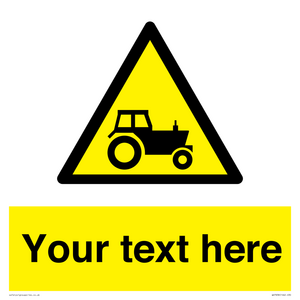 Custom warning farm machinery